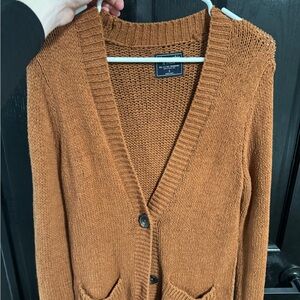 Abercrombie & Fitch Tan Button-Up Cardigan